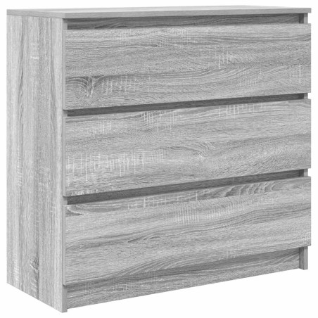 vidaXL Sideboard Grau Sonoma 80x35x76 cm Holzwerkstoff