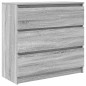 vidaXL Sideboard Grau Sonoma 80x35x76 cm Holzwerkstoff vidaXL Sideboard Grau Sonoma 80x35x76 cm Holzwerkstoff