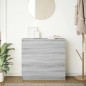 vidaXL Sideboard Grau Sonoma 80x35x76 cm Holzwerkstoff vidaXL Sideboard Grau Sonoma 80x35x76 cm Holzwerkstoff