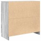 vidaXL Sideboard Grau Sonoma 80x35x76 cm Holzwerkstoff vidaXL Sideboard Grau Sonoma 80x35x76 cm Holzwerkstoff