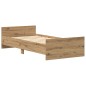 vidaXL Bettgestell ohne Matratze Artisan-Eiche 75x190 cm Holzwerkstoff vidaXL Bettgestell ohne Matratze Artisan-Eiche 75x190 cm Holzwerkstoff
