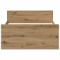 vidaXL Bettgestell ohne Matratze Artisan-Eiche 75x190 cm Holzwerkstoff vidaXL Bettgestell ohne Matratze Artisan-Eiche 75x190 cm Holzwerkstoff