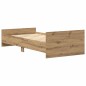 vidaXL Bettgestell ohne Matratze Artisan-Eiche 75x190 cm Holzwerkstoff vidaXL Bettgestell ohne Matratze Artisan-Eiche 75x190 cm Holzwerkstoff