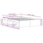 vidaXL Bettgestell ohne Matratze Schwarz Eichen-Optik 120x200 cm vidaXL Bettgestell ohne Matratze Schwarz Eichen-Optik 120x200 cm