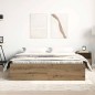 vidaXL Bettgestell ohne Matratze Artisan-Eiche 150x200cm Holzwerkstoff vidaXL Bettgestell ohne Matratze Artisan-Eiche 150x200cm Holzwerkstoff
