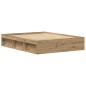 vidaXL Bettgestell ohne Matratze Artisan-Eiche 150x200cm Holzwerkstoff vidaXL Bettgestell ohne Matratze Artisan-Eiche 150x200cm Holzwerkstoff