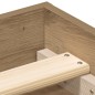 vidaXL Bettgestell ohne Matratze Artisan-Eiche 150x200cm Holzwerkstoff vidaXL Bettgestell ohne Matratze Artisan-Eiche 150x200cm Holzwerkstoff