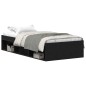 vidaXL Bettgestell ohne Matratze Schwarz Eichen-Optik 100x200 cm vidaXL Bettgestell ohne Matratze Schwarz Eichen-Optik 100x200 cm