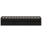vidaXL Bettgestell ohne Matratze Schwarz Eichen-Optik 100x200 cm vidaXL Bettgestell ohne Matratze Schwarz Eichen-Optik 100x200 cm