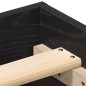 vidaXL Bettgestell ohne Matratze Schwarz Eichen-Optik 100x200 cm vidaXL Bettgestell ohne Matratze Schwarz Eichen-Optik 100x200 cm