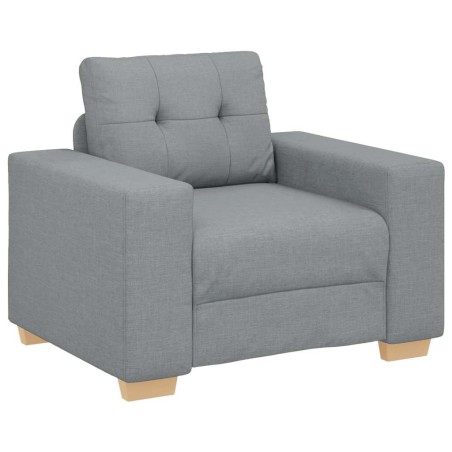vidaXL Sessel Hellgrau 60 cm Stoff