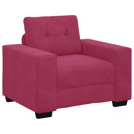 vidaXL Sessel Weinrot 60 cm Samt