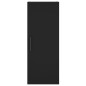 Highboard Schwarz 34,5x34x180 cm Holzwerkstoff Highboard Schwarz 34,5x34x180 cm Holzwerkstoff