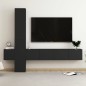 5-tlg. TV-Schrank-Set Schwarz Holzwerkstoff 5-tlg. TV-Schrank-Set Schwarz Holzwerkstoff