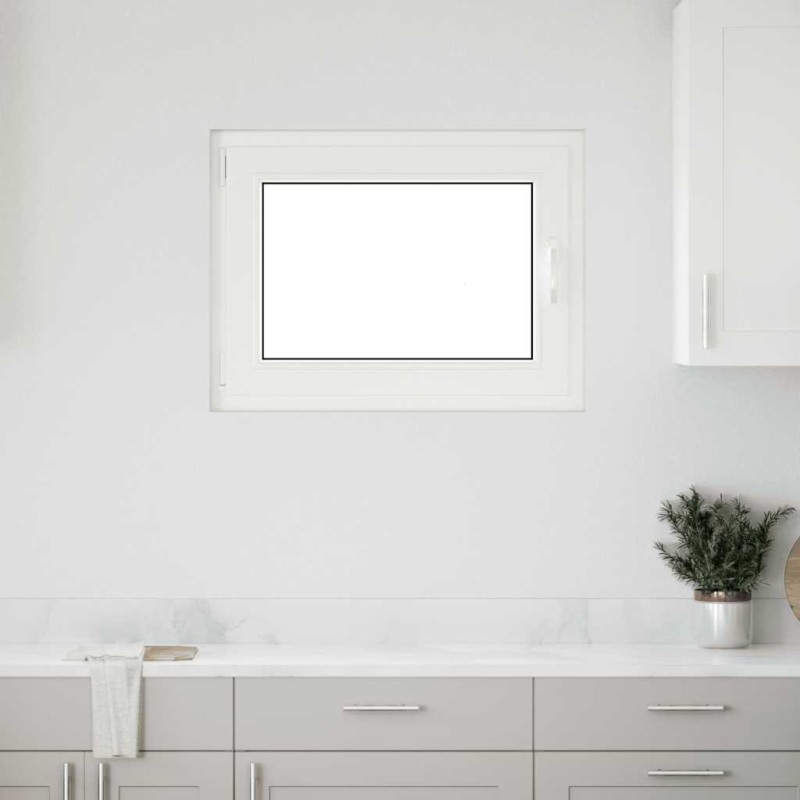 vidaXL Kellerfenster RISOR 80x60 cm Dreh Kipp DIN Links Weiß vidaXL Kellerfenster RISOR 80x60 cm Dreh Kipp DIN Links Weiß