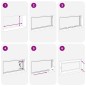 vidaXL Kellerfenster RISOR 110x50 cm Dreh Kipp DIN Links Weiß vidaXL Kellerfenster RISOR 110x50 cm Dreh Kipp DIN Links Weiß