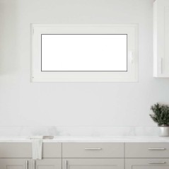 vidaXL Kellerfenster RISOR 110x60 cm Dreh Kipp DIN Links Weiß