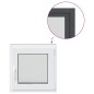 vidaXL Kellerfenster RISOR 60x60 cm Dreh Kipp DIN Rechts Anthrazit vidaXL Kellerfenster RISOR 60x60 cm Dreh Kipp DIN Rechts Anthrazit