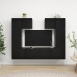 6-tlg. TV-Schrank-Set Schwarz Holzwerkstoff 6-tlg. TV-Schrank-Set Schwarz Holzwerkstoff