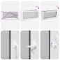 vidaXL Kellerfenster RISOR 120x60 cm Dreh Kipp DIN Links Anthrazit