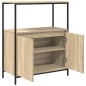 vidaXL Badschrank mit Regalen Sonoma-Eiche 76,5x35x95 cm vidaXL Badschrank mit Regalen Sonoma-Eiche 76,5x35x95 cm