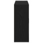 vidaXL Sideboard Schwarz Eichen-Optik 91x29,5x75 cm Holzwerkstoff vidaXL Sideboard Schwarz Eichen-Optik 91x29,5x75 cm Holzwerkstoff