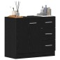 vidaXL Waschbeckenunterschrank Schwarz Eichen-Optik 63x30x54 cm vidaXL Waschbeckenunterschrank Schwarz Eichen-Optik 63x30x54 cm