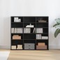 vidaXL CD-Schrank Schwarz Eichen-Optik 100,5x23x89,5 cm Holzwerkstoff vidaXL CD-Schrank Schwarz Eichen-Optik 100,5x23x89,5 cm Holzwerkstoff