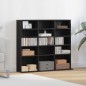 vidaXL CD-Schrank Schwarz Eichen-Optik 100,5x23x89,5 cm Holzwerkstoff vidaXL CD-Schrank Schwarz Eichen-Optik 100,5x23x89,5 cm Holzwerkstoff