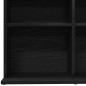 vidaXL CD-Schrank Schwarz Eichen-Optik 100,5x23x89,5 cm Holzwerkstoff vidaXL CD-Schrank Schwarz Eichen-Optik 100,5x23x89,5 cm Holzwerkstoff