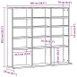 vidaXL CD-Schrank Schwarz Eichen-Optik 100,5x23x89,5 cm Holzwerkstoff vidaXL CD-Schrank Schwarz Eichen-Optik 100,5x23x89,5 cm Holzwerkstoff