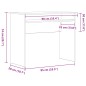 vidaXL Schreibtisch Schwarz Eichen-Optik 90x50x74 cm Holzwerkstoff vidaXL Schreibtisch Schwarz Eichen-Optik 90x50x74 cm Holzwerkstoff