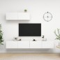 vidaXL TV-Schränke 3 Stk. Weiß Holzwerkstoff vidaXL TV-Schränke 3 Stk. Weiß Holzwerkstoff
