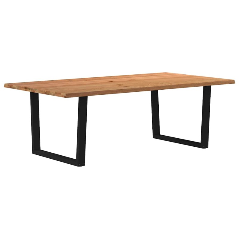 vidaXL Esstisch mit Baumkanten 220x120x74 cm Massivholz Eiche vidaXL Esstisch mit Baumkanten 220x120x74 cm Massivholz Eiche