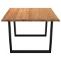 vidaXL Esstisch mit Baumkanten 220x120x74 cm Massivholz Eiche vidaXL Esstisch mit Baumkanten 220x120x74 cm Massivholz Eiche