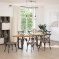 vidaXL Esstisch Hellbraun 240x100x74 cm Massivholz Eiche Oval vidaXL Esstisch Hellbraun 240x100x74 cm Massivholz Eiche Oval