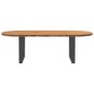 vidaXL Esstisch Hellbraun 240x100x74 cm Massivholz Eiche Oval vidaXL Esstisch Hellbraun 240x100x74 cm Massivholz Eiche Oval