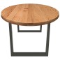 vidaXL Esstisch Hellbraun 280x120x74 cm Massivholz Eiche Oval vidaXL Esstisch Hellbraun 280x120x74 cm Massivholz Eiche Oval