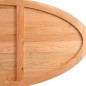 vidaXL Esstisch Hellbraun 280x120x74 cm Massivholz Eiche Oval vidaXL Esstisch Hellbraun 280x120x74 cm Massivholz Eiche Oval