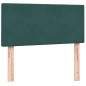 vidaXL Boxspringbett mit Matratze Dunkelgrün 90x220 cm Samt vidaXL Boxspringbett mit Matratze Dunkelgrün 90x220 cm Samt