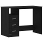 vidaXL Schreibtisch mit Schubladen Schwarz Eichen-Optik 102x50x76 cm vidaXL Schreibtisch mit Schubladen Schwarz Eichen-Optik 102x50x76 cm