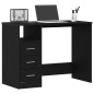 vidaXL Schreibtisch mit Schubladen Schwarz Eichen-Optik 102x50x76 cm vidaXL Schreibtisch mit Schubladen Schwarz Eichen-Optik 102x50x76 cm