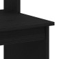 vidaXL Schreibtisch mit Regalen Schwarz Eichen-Optik 102x45x148 cm vidaXL Schreibtisch mit Regalen Schwarz Eichen-Optik 102x45x148 cm