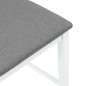 vidaXL Barhocker mit Kissen 2 Stk. Weiß Massivholz Gummibaum vidaXL Barhocker mit Kissen 2 Stk. Weiß Massivholz Gummibaum