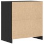 vidaXL Sideboard Schwarz Eichen-Optik 70x41x75 cm Holzwerkstoff vidaXL Sideboard Schwarz Eichen-Optik 70x41x75 cm Holzwerkstoff