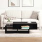 vidaXL Couchtisch Schwarz Eichen-Optik 105x55x32 cm Holzwerkstoff vidaXL Couchtisch Schwarz Eichen-Optik 105x55x32 cm Holzwerkstoff