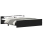 vidaXL Bettgestell ohne Matratze Schwarz Eichen-Optik 200x200 cm vidaXL Bettgestell ohne Matratze Schwarz Eichen-Optik 200x200 cm