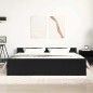 vidaXL Bettgestell ohne Matratze Schwarz Eichen-Optik 200x200 cm vidaXL Bettgestell ohne Matratze Schwarz Eichen-Optik 200x200 cm