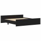 vidaXL Bettgestell ohne Matratze Schwarz Eichen-Optik 200x200 cm vidaXL Bettgestell ohne Matratze Schwarz Eichen-Optik 200x200 cm