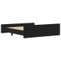 vidaXL Bettgestell ohne Matratze Schwarz Eichen-Optik 200x200 cm vidaXL Bettgestell ohne Matratze Schwarz Eichen-Optik 200x200 cm